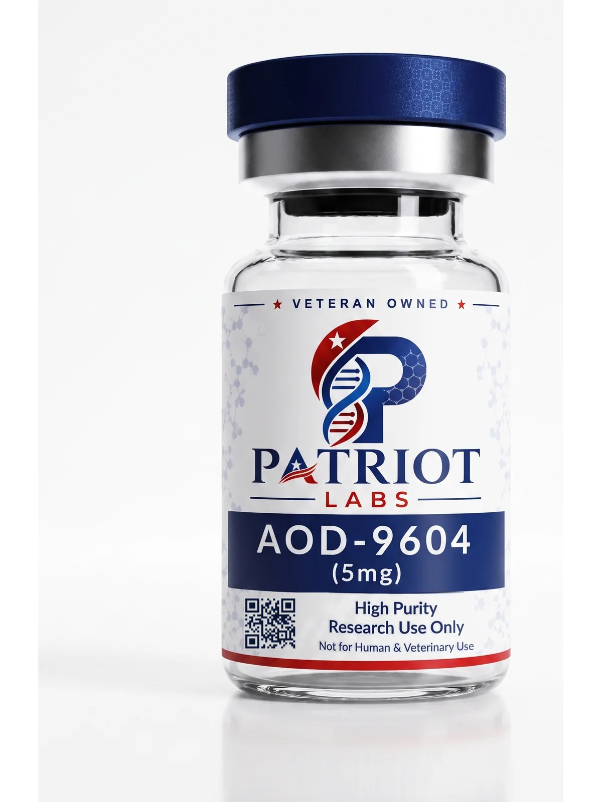 AOD-9604 5mg research peptide vial