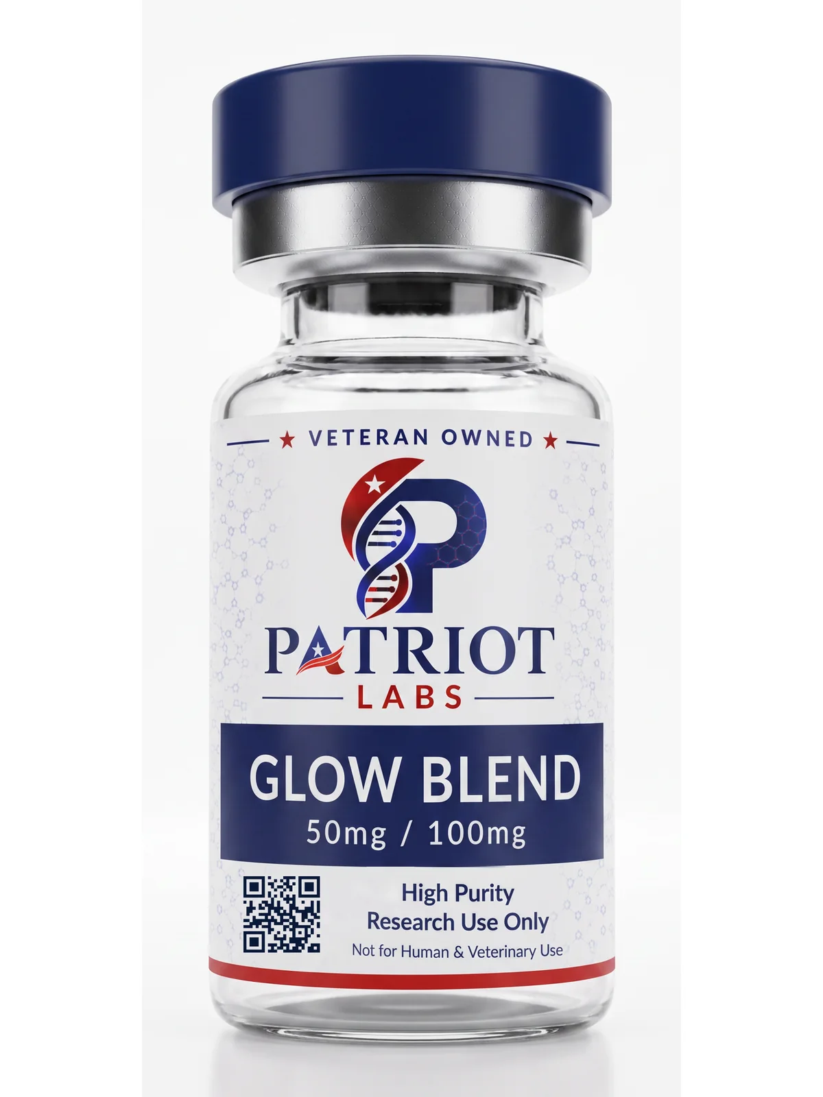 Glow Blend 50mg research peptide vial