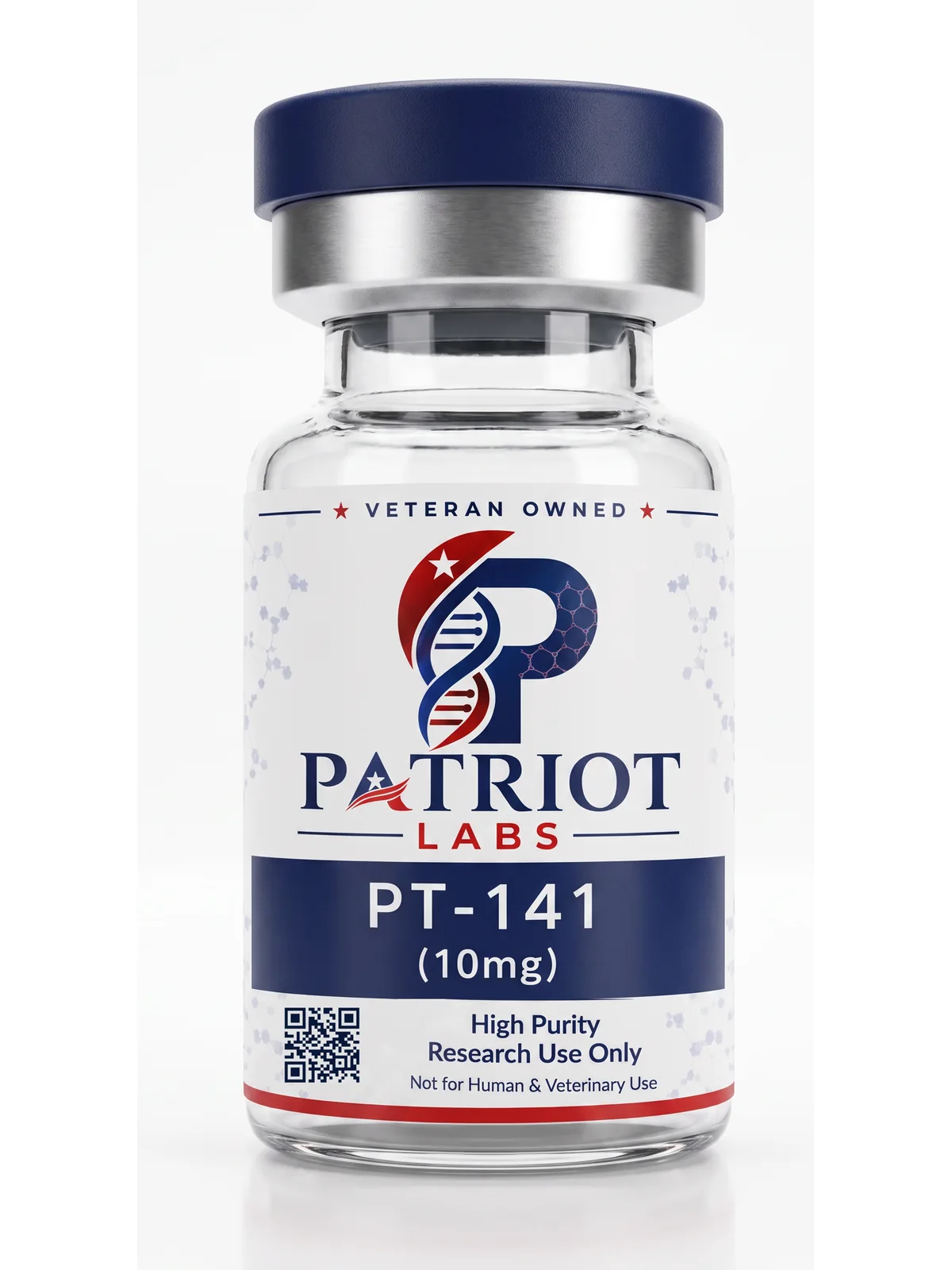 PT-141 10mg research peptide vial