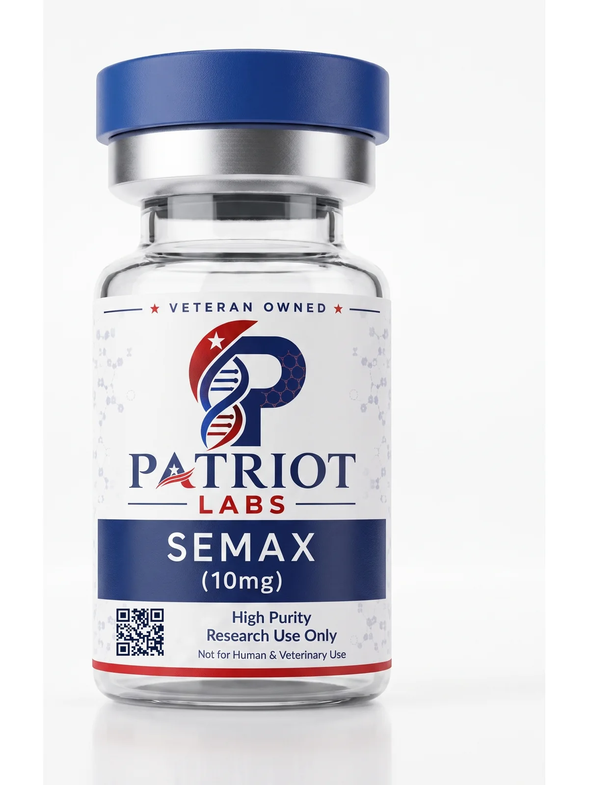Semax 10mg research peptide vial