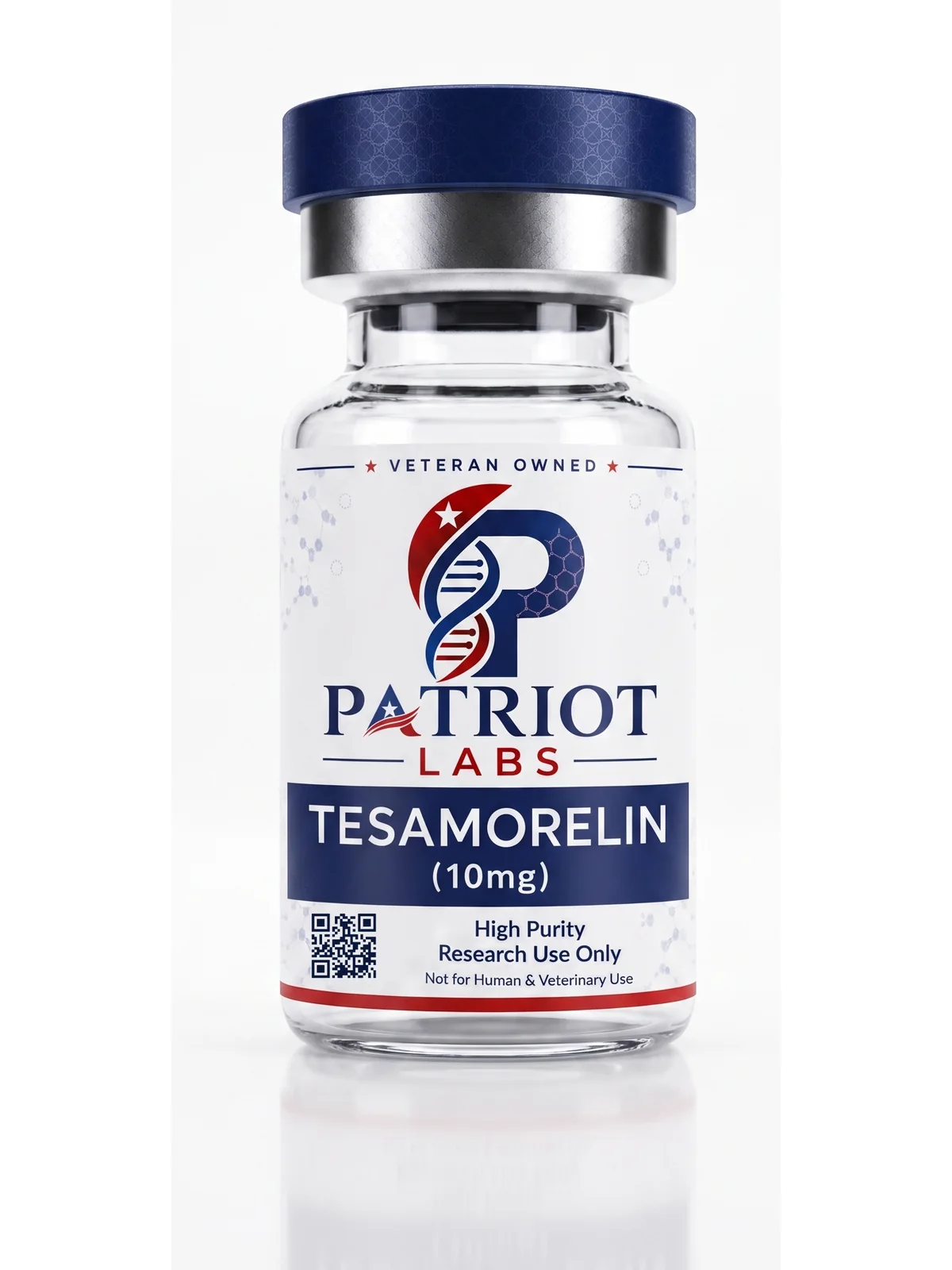 Tesamorelin 10mg research peptide vial